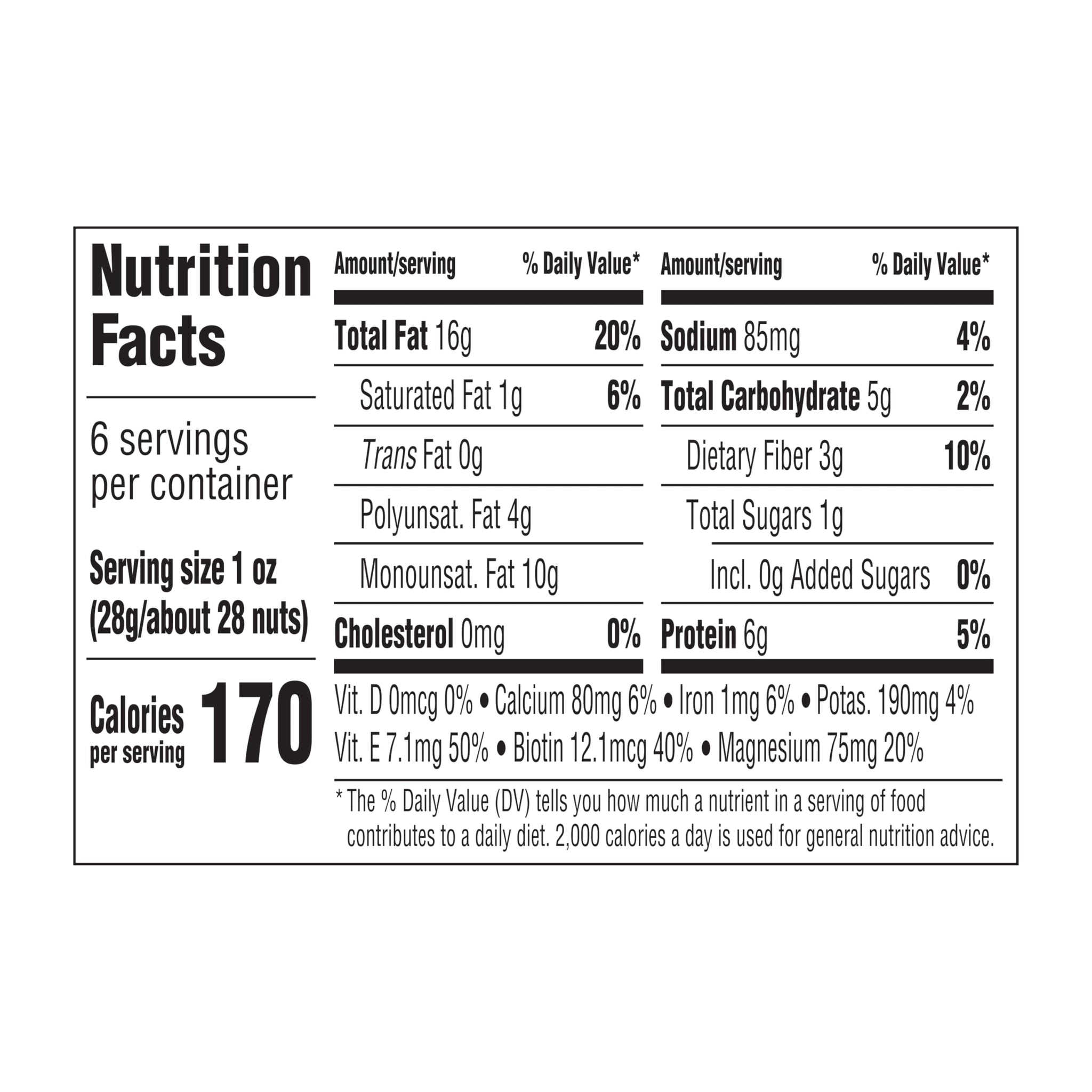 Blue Diamond Almonds, Roasted Salted Snack Nuts, 6 Ounce Can (Pack of 12)