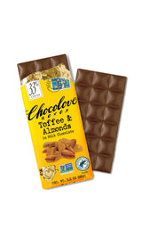 Chocolove - Milk Chocolate Bar Toffee & Almonds - 3.2 oz.