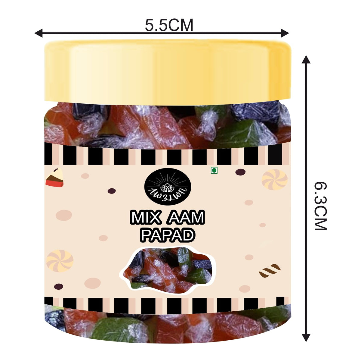 Awzlwn Indian Taste Candy (1.76 OZ / 50 GM, Mix Aam Papad)