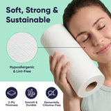 Save Trees Bamboo Paper Towels 12pk - 1800 Sheets Paper Towel Rolls Ultra Absorbent & Durable EcoTowels - FSC-Certified, Vegan Bamboo Kitchen Rolls