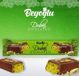 Beyoglu Dubai Chocolate 12-Pack - Milk Chocolate with Kadayif & Pistachio Cream (12 x 35g) - Ships Cold with My Gourmet Foods Thermal Bubble Mailer