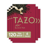 TAZO Joy Limited Edition Seasonal Blend of Black, Oolong & Green Tea with Hints of Peach, 120 Total Bags (20ct - Pack of 6)