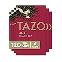 TAZO Joy Limited Edition Seasonal Blend of Black, Oolong & Green Tea with Hints of Peach, 120 Total Bags (20ct - Pack of 6)