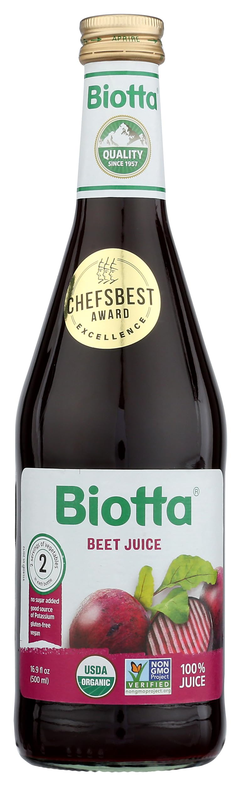 BIOTTA Organic Natural Beet Juice, 16.9 FZ