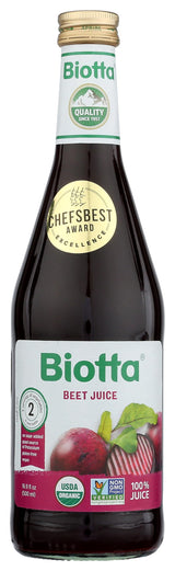 BIOTTA Organic Natural Beet Juice, 16.9 FZ