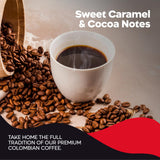 Juan Valdez Volcan Whole Bean Coffee - Dark Roast | 100% Colombian Arabica Beans | 100% Colombian Coffee with Low Acidity and Notes Of Sweet Caramel
