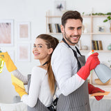 Yunaeduo Rubber Cleaning Gloves for Dishwashing - 4 Pairs Kitchen Gloves for Washing Dishes, Reusable Household Gloves for Bathroom, Gardening (Small