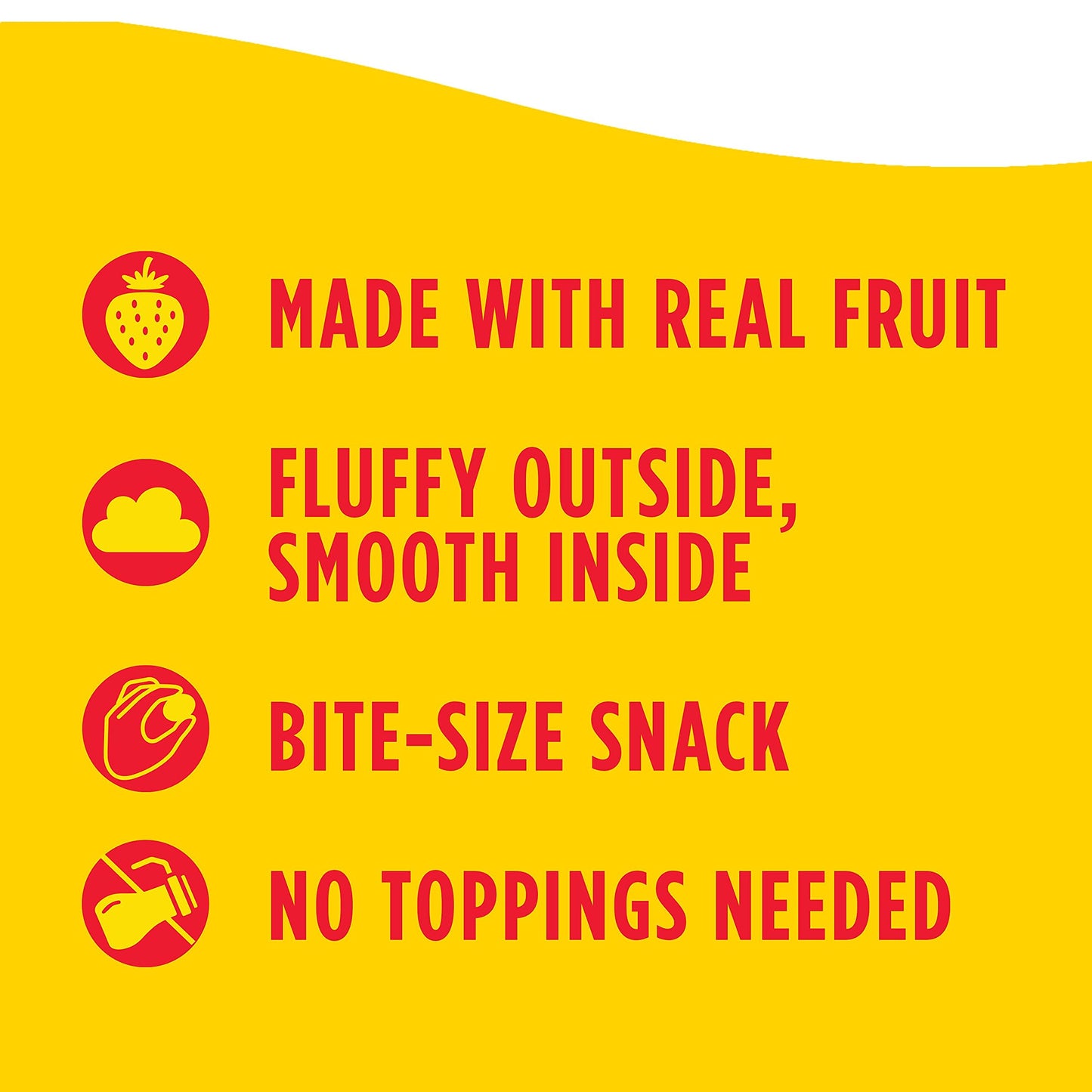 Eggo Stuffed Pancake Bites, Frozen Breakfast, All Day Kids Snacks, Strawberry, 10.15oz Box (18 Pancake Bites)