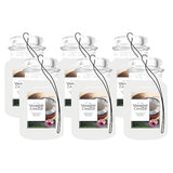 Yankee Candle Paper Car Jar, Coconut Beach (Pack of 6)