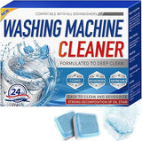 Biaccrss Washing Machine Cleaner Tablets, 24 Pack, 12 Month Supply, Pet-Safe Formula, HE Compatible for Top & Front Load Washers, Septic Safe