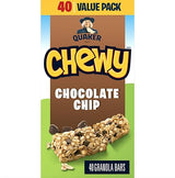 QUAKER CHEWY Chocolate Chip Granola Bars, 960g/33.9 oz., (40 Count) {Imported from Canada}