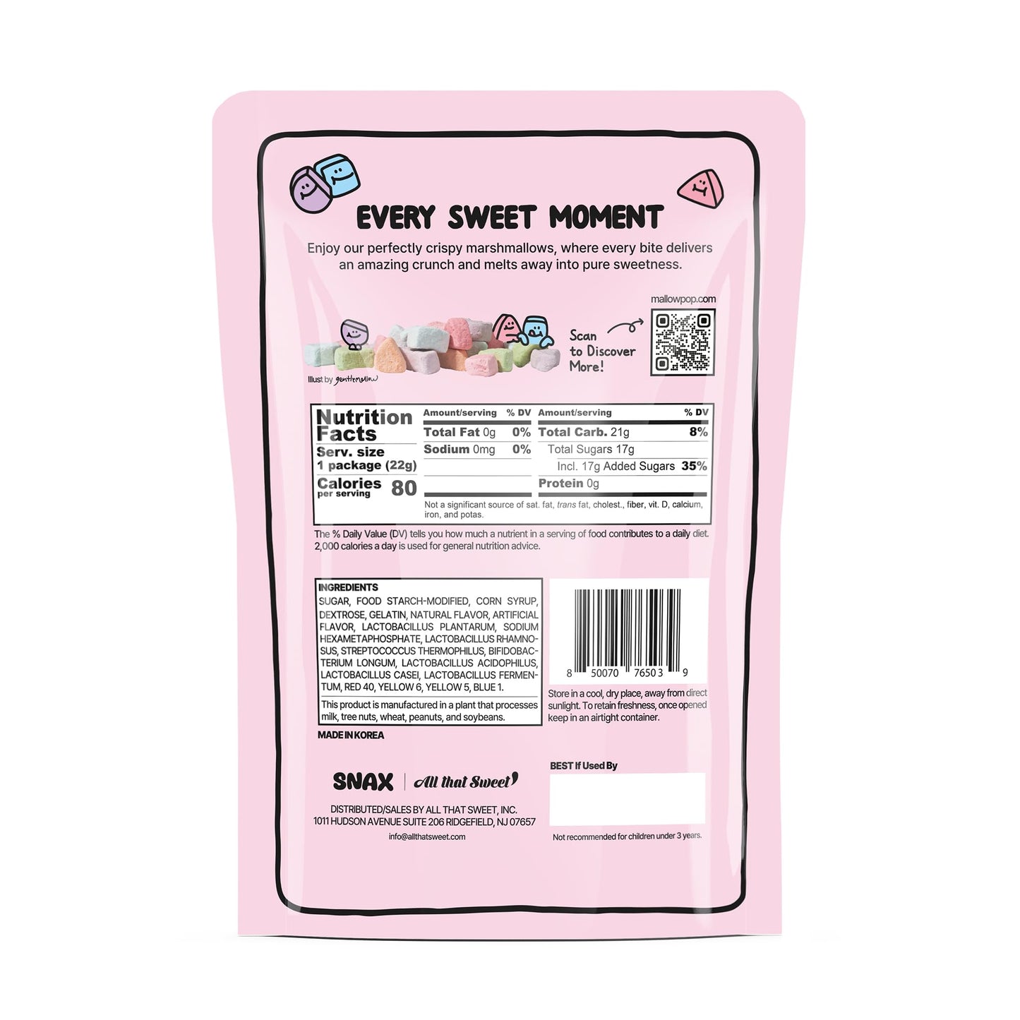 Mallow Pop Rainbow with Probiotics 0.77oz 12 packs