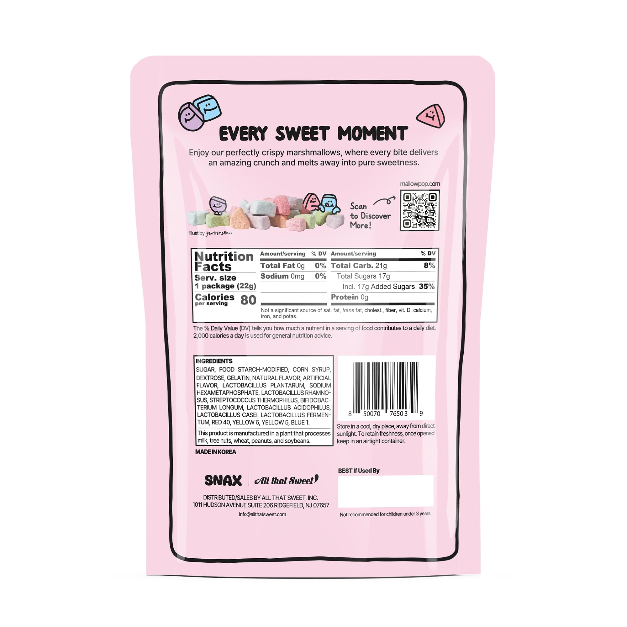 Mallow Pop Rainbow with Probiotics 0.77oz 12 packs