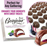 Konti Bonjour Dessert Blueberry & Mascarpone Flavor with Fruit Jam- Indulge in Gourmet Dessert with Caramel for A Mouthwatering Treat- Healthy
