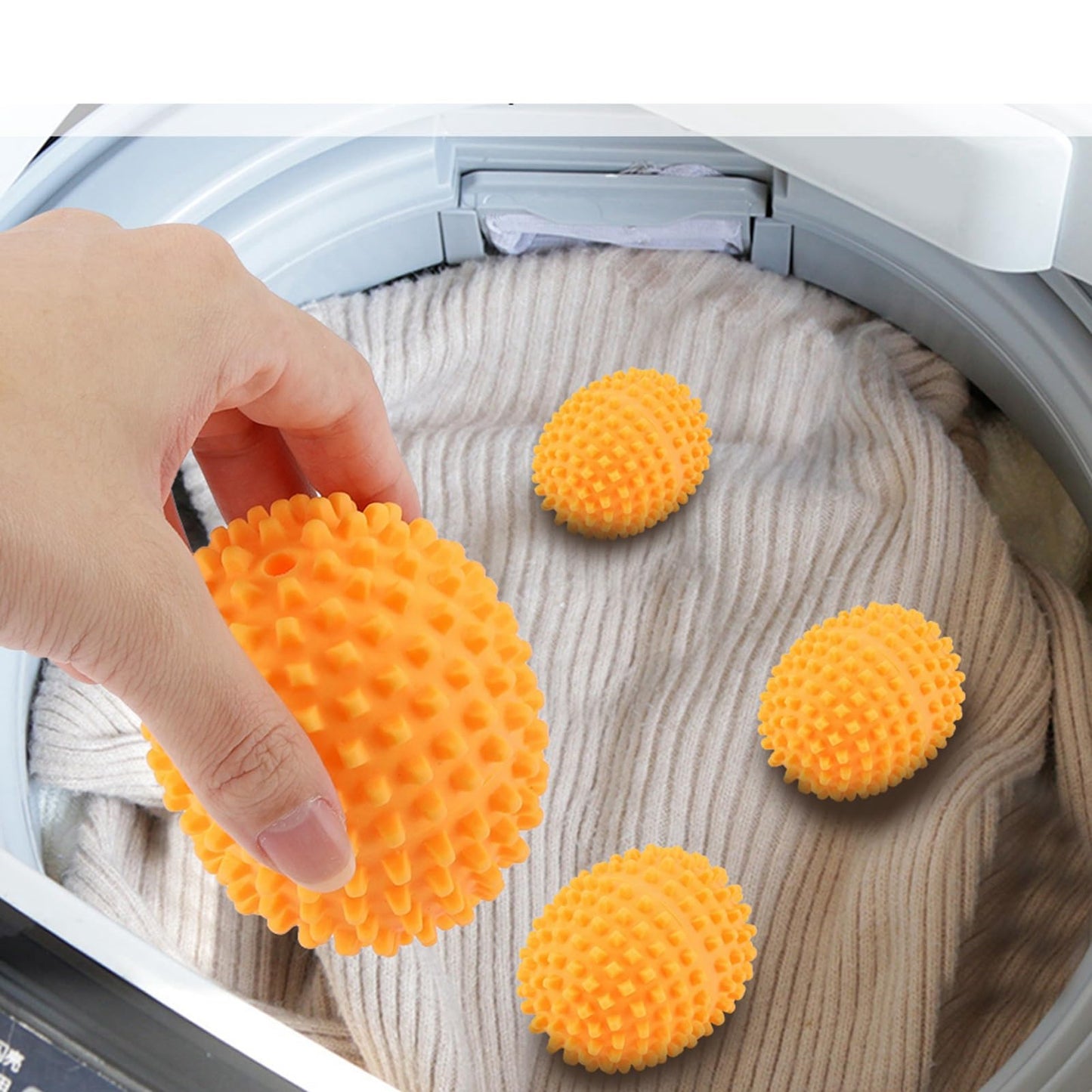 4pcs Set Wool Dryer Balls for Laundry - Reduces Drying Time and Wrinkles, Less Static Cling, Eco-Friendly Dryer Balls for Home Use