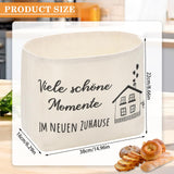 VIBINHO Bread Basket, Many Beautiful Moments in the New Home, Gifts for Moving into the New House, Bread Basket, Fabric Housewarming Gift, Bread Bag