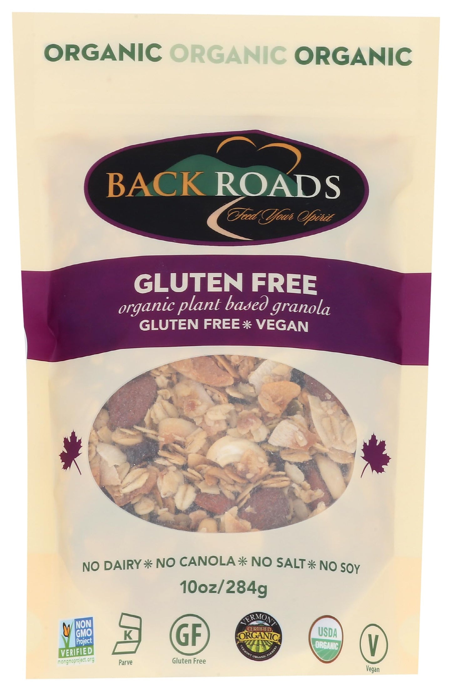 Back Roads, Granola Organic, 10 Ounce