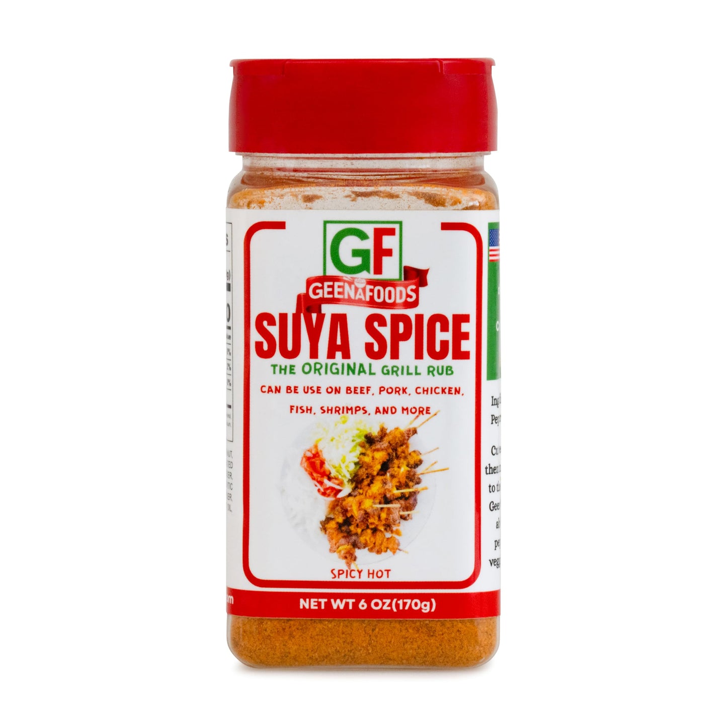 Geenafoods Suya pepper, African( Nigerian & Ghanaian)-Inspired Seasoning pepper Blend for Beef and Steak Grilling . HerbMix with a Unique Spicy Sweet