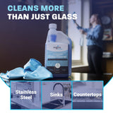 Zogics Non-Ammoniated Glass Cleaner Concentrate - Case of 6-32 oz Bottles - Each Bottle Makes up to 10 Gallons - Meets ECOLOGO Standards