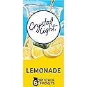 Crystal Light Lemonade Naturally Flavored with other natural flavor Powdered Drink Mix, 72 ct Pitcher Packets, 12 Canisters of 6 Pitcher Packets