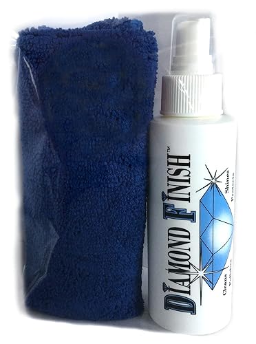 Diamond Finish 4oz Cleaner Polish Protector Removes & Repels Fingerprints, Dirt, Water Spots, Skin Oils, on Cell Phones, Glasses, Musical Instruments