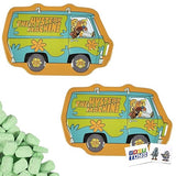 Scooby Doo Mystery Machine Sour Green Apple Candy Vans (2 Pack) with 2 Gosutoys Stickers