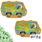 Scooby Doo Mystery Machine Sour Green Apple Candy Vans (2 Pack) with 2 Gosutoys Stickers
