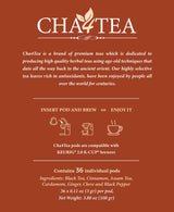 Cha4TEA 36-Count Chai Black Tea Pods Compatible with Keurig K-Cup Brewers