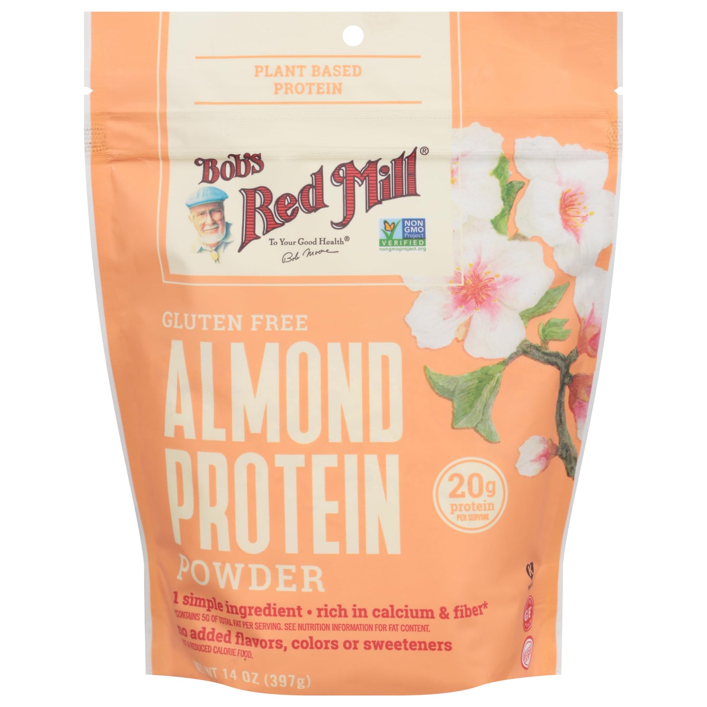 Bob's Red Mill Almond Protein Powder, 14oz (Pack of 4) - Non GMO, Vegan, Paleo Friendly, Keto Friendly, Kosher