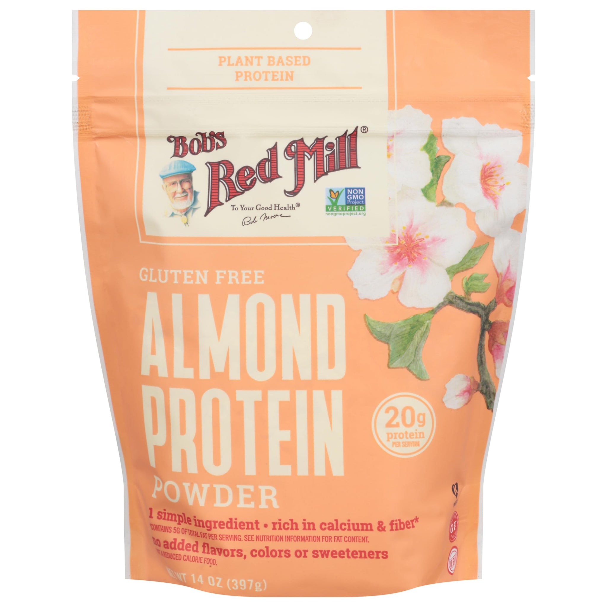 Bob's Red Mill Almond Protein Powder, 14oz (Pack of 4) - Non GMO, Vegan, Paleo Friendly, Keto Friendly, Kosher
