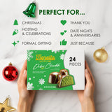 Fiorella Dubai Chocolate Gift Box, 24 Count, Premium Gourmet Milk Chocolate with Pistachio, Butter & Crispy Knafeh, Food Gifts for Holiday Gift