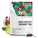 Zest Energy Green Tea - Pomegranate Mojito High Caffeine Tea Bags for Focus & Morning Energy - Natural Caffeinated Tea with 135mg Caffeine - Coffee