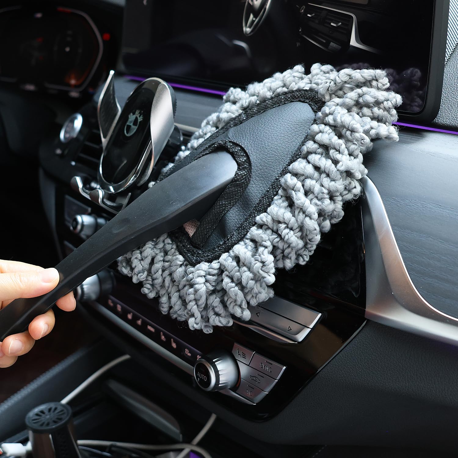 2 Pcs Super Soft Microfiber Duster Brush, Car Dash Cleaner, Cleaning Brush, Dusting Tool, Cleaning Tools for Car Cleaning, Home Kitchen, Computer