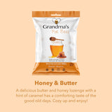 Grandma's For Bees | Old Fashioned Honey Drops - Sweet Gift For You Gift Pack | 4 Flavours: Lemon, Eucalyptus, Cherry, Butter | 4 x 80g Bags