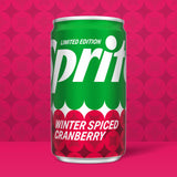 Sprite Winter Spiced Cranberry Soda Soft Drink Fridge Pack, 7.5 fl oz Mini Cans, 10 Pack