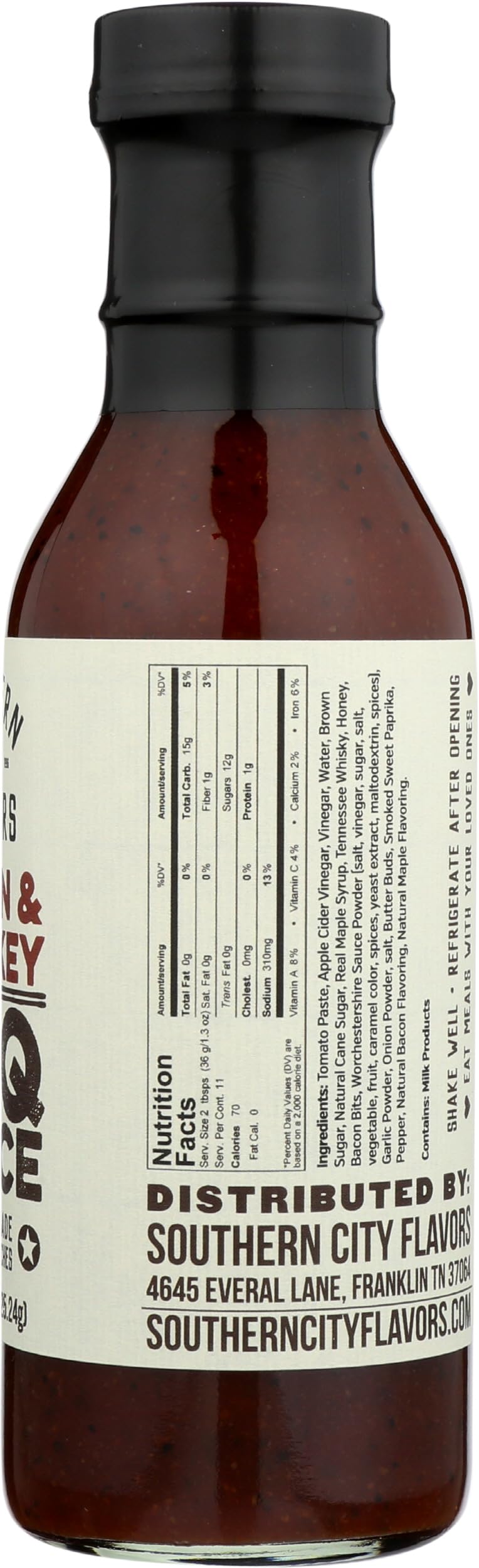 Southern City Flavors, Grillng Sauce Bourbon Bacon, 15 Ounce