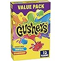 Gushers Fruit Flavored Snacks, Strawberry and Tropical Flavors, 12 ct