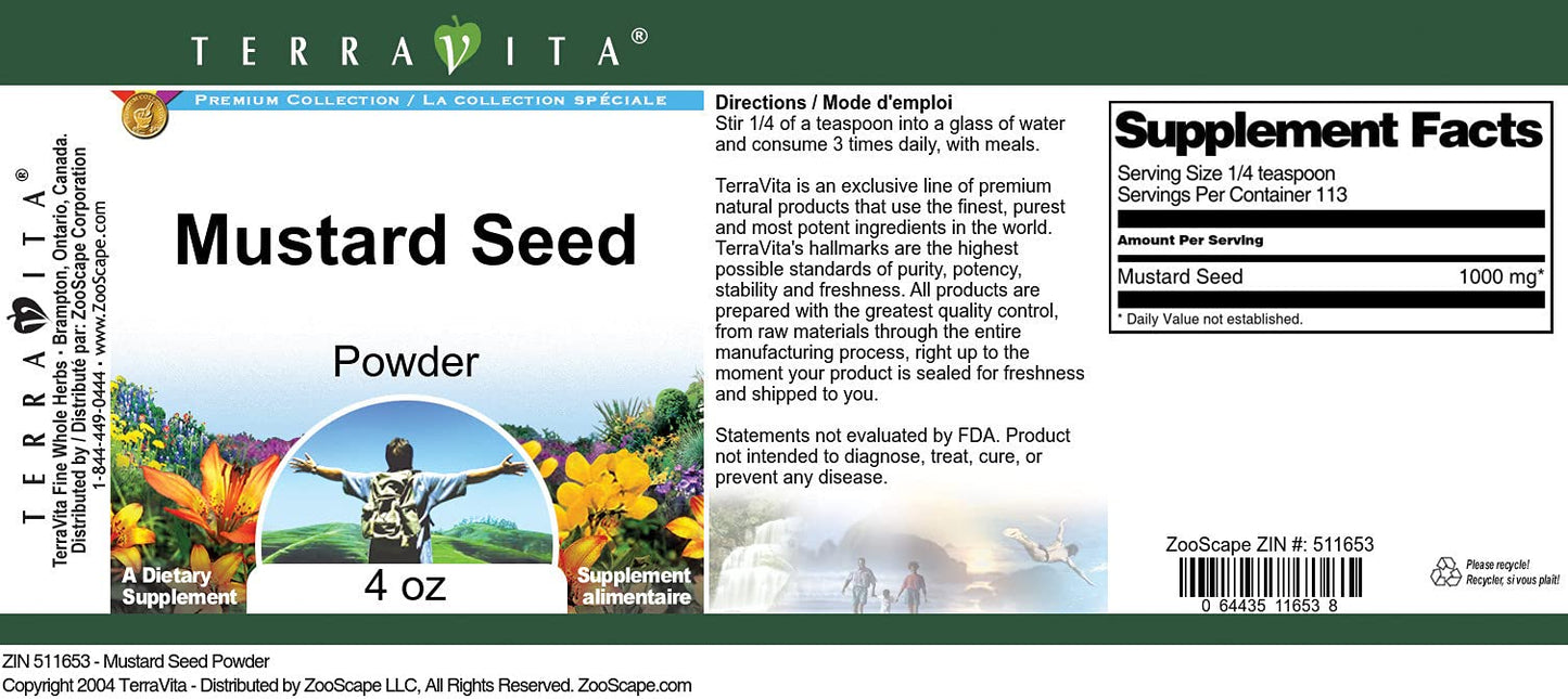 Mustard Seed Powder (4 oz, ZIN: 511653) - 3 Pack