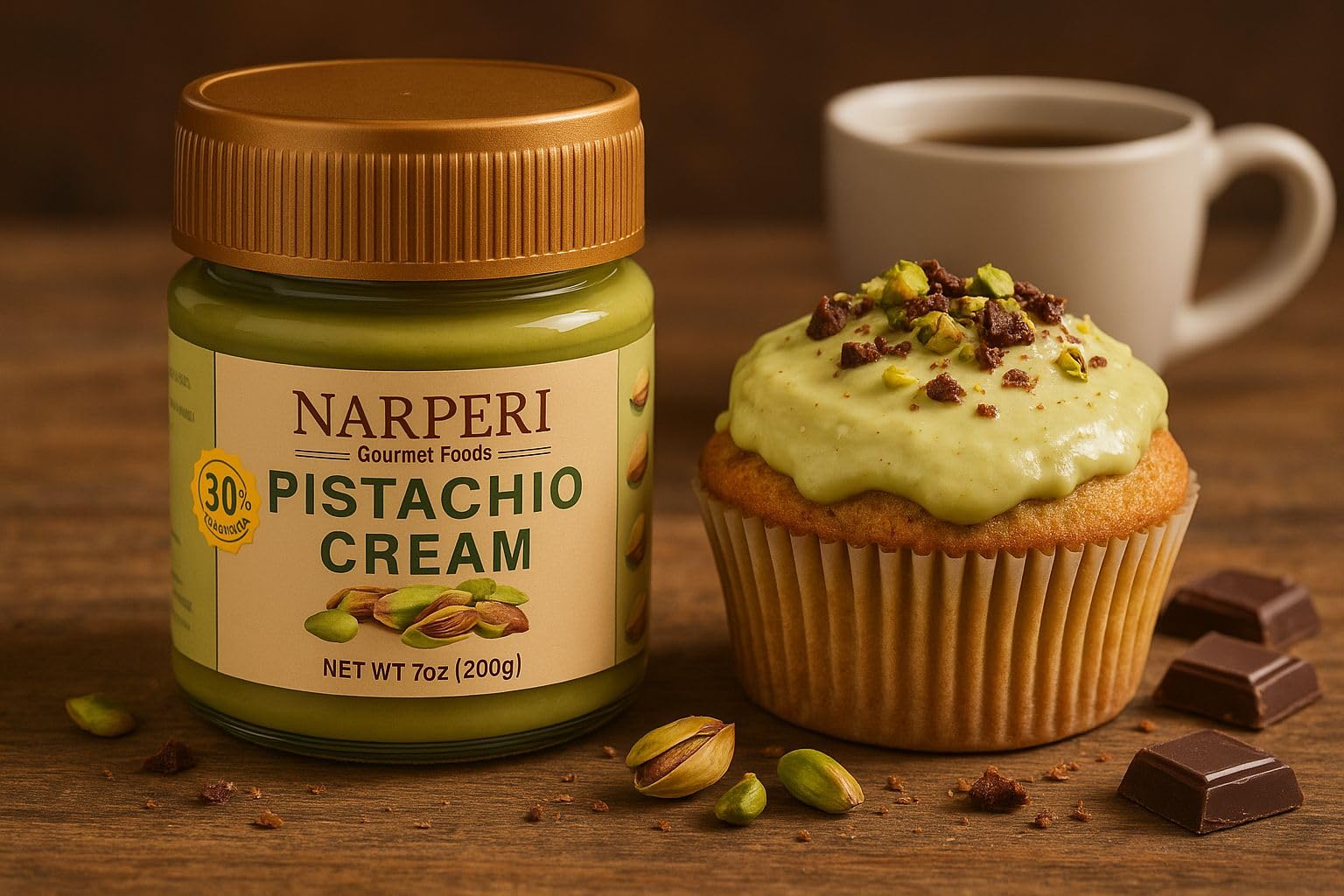 Narperi Pistachio Cream (30% Pistachio)