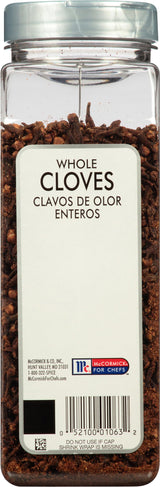 McCormick Culinary Whole Cloves, 11 oz - One 11 Ounce Container of Whole Cloves Spice for a Strong Sweet Flavor, Perfect in Ciders, Soups, Stews