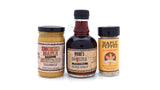 Sweet Heat New England Gift Set - Spicy Hot Pepper - Habanero Maple Pepper Habanero Smokey Maple Mustard and Ghost Pepper Maple Syrup