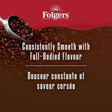 Folgers Classic Roast Medium Dark Roast, Ground Coffee, 816g Canister