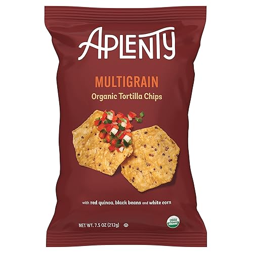Amazon Brand, Aplenty Organic Multigrain Tortilla Chips, 7.5 Oz