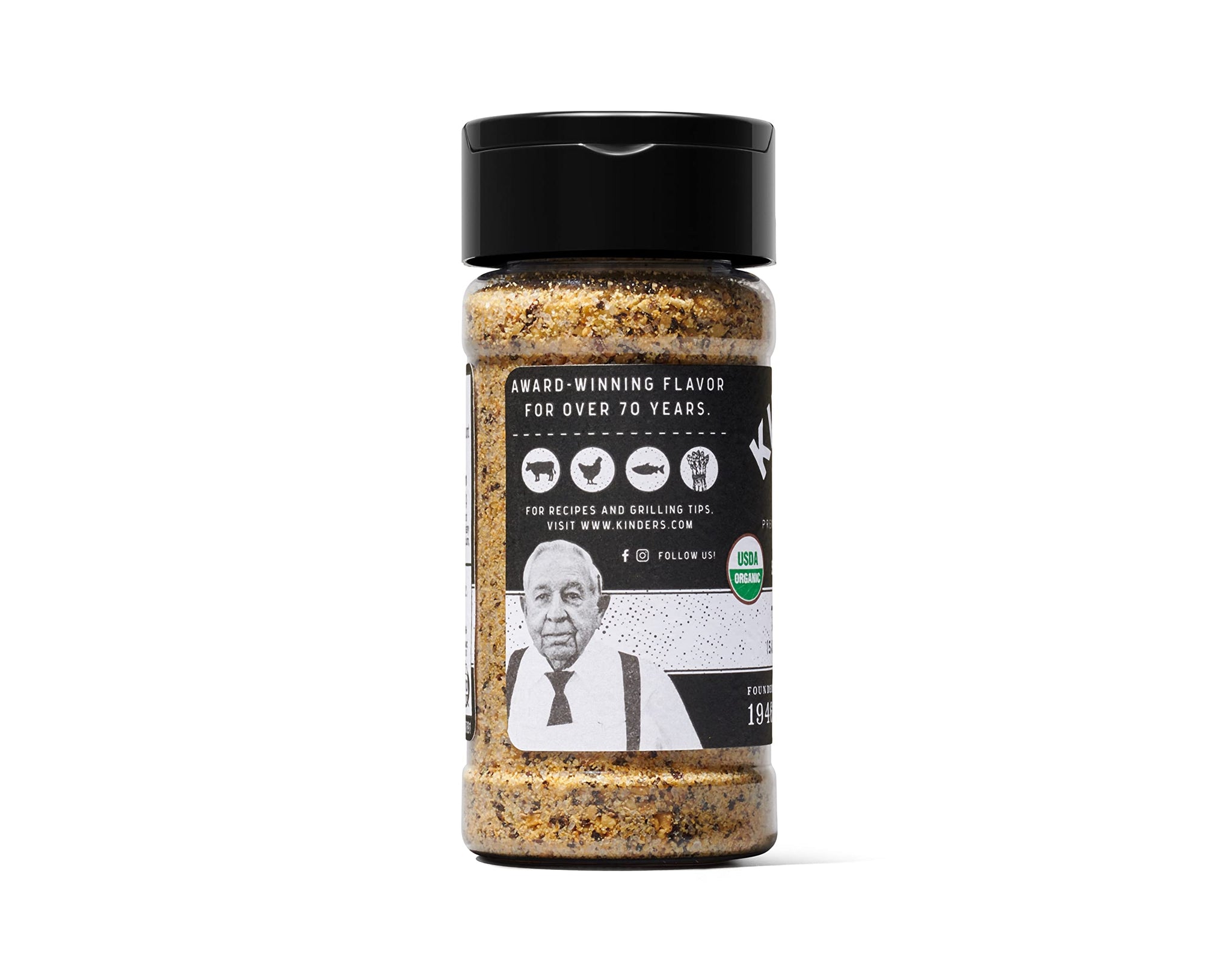 Kinder's Organic The Blend (Salt, Pepper and Garlic), Premium Quality Seasoning, MSG Free and USDA Certified Organic, 3.5oz