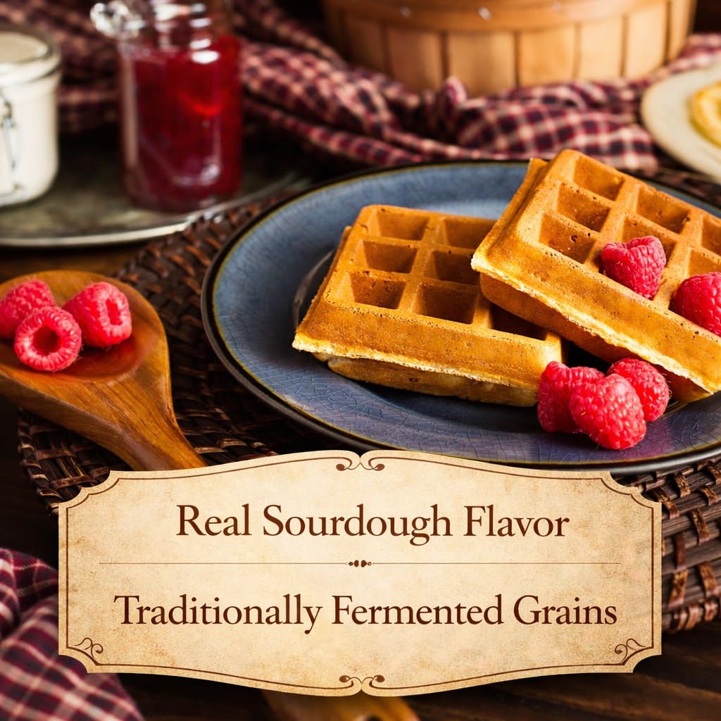 Sourdough Pancake and Waffle Mix, Non-GMO, By New Hope Mills, 21 oz