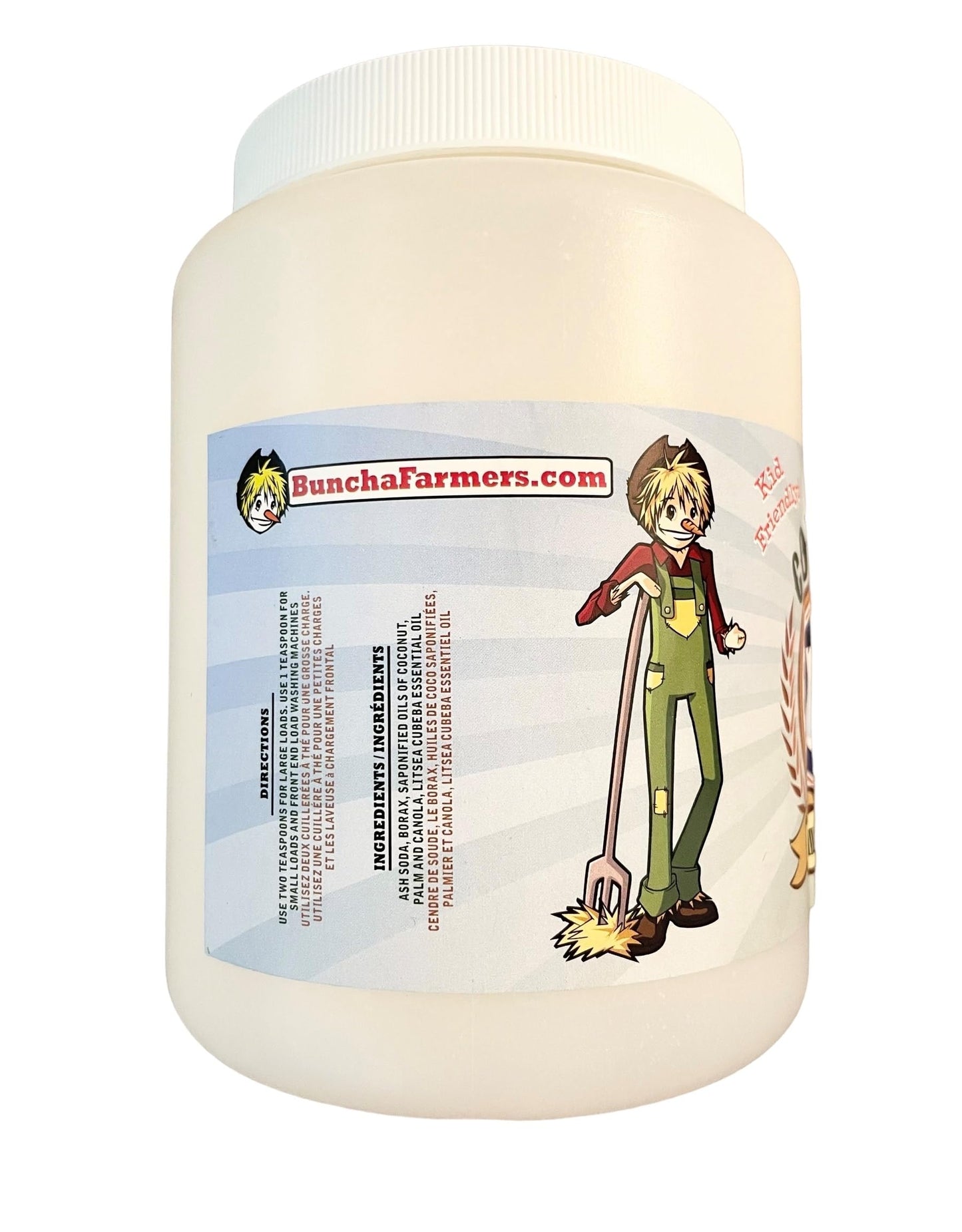 Buncha Farmers Country Fresh 100% All Natural Eco-Friendly Laundry Detergent 21.16 oz/100 loads (Made in Canada)