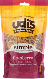 UDIS Granola GF CRNBRY Bag, 12 OZ, PK- 6