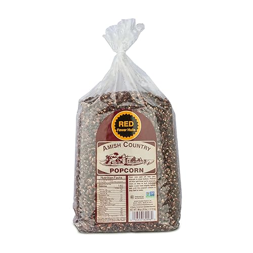 Amish Country Popcorn | 6 lbs Bag | Red Popcorn Kernels | Old Fashioned, Non-GMO and Gluten Free (Red - 6 lbs Bag)