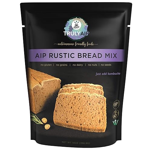 Truly AIP Rustic Bread Mix - Makes 1 loaf, 2 pizza crusts, waffles, pancakes - Gluten Free - Autoimmune Protocol, Paleo Approved, Whole 30 & Vegan