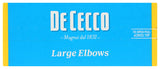 De Cecco Pasta Large Elbow Pasta, 16 OZ